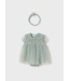 Mayoral Mayoral Tulle Onesie Dress with Headband