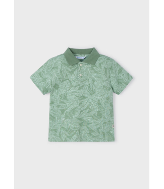 Mayoral Short Sleeve Polo Frond Print