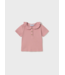 Mayoral Mayoral Ruffle Collar Ribbed Short Sleeve Top
