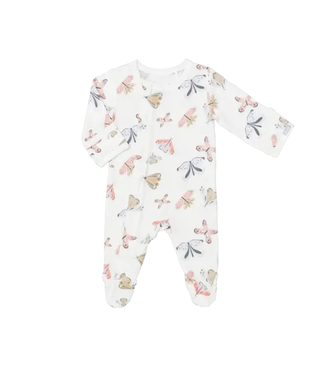 Coccoli Coccoli Modal Footed Sleeper Butterfly Print