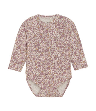 Fixoni Fixoni Long Sleeve Onesie Plum Floral
