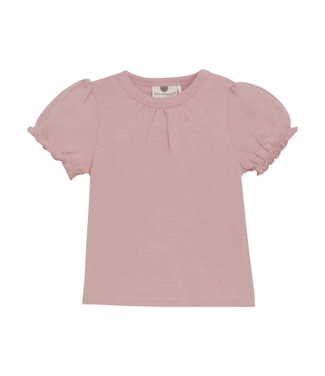 Enfant Puff Sleeve T-Shirt Rose Pink