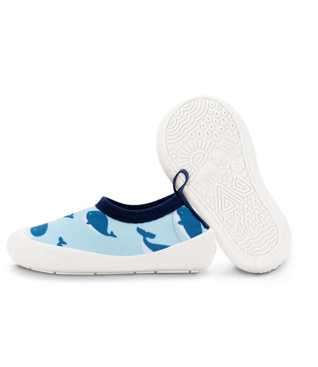 Jan & Jul Water Play Shoes Blue Whale