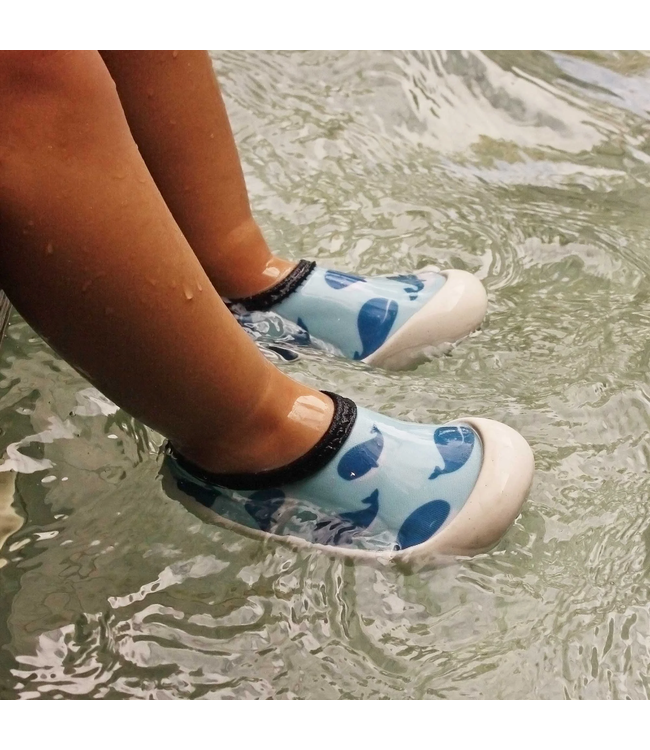 Jan & Jul Water Play Shoes Blue Whale