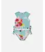Deux par Deux Swim Set Turquoise and Pink Flowers