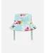 Deux par Deux Deux par Deux Sun Hat Turquoise and Pink Flowers