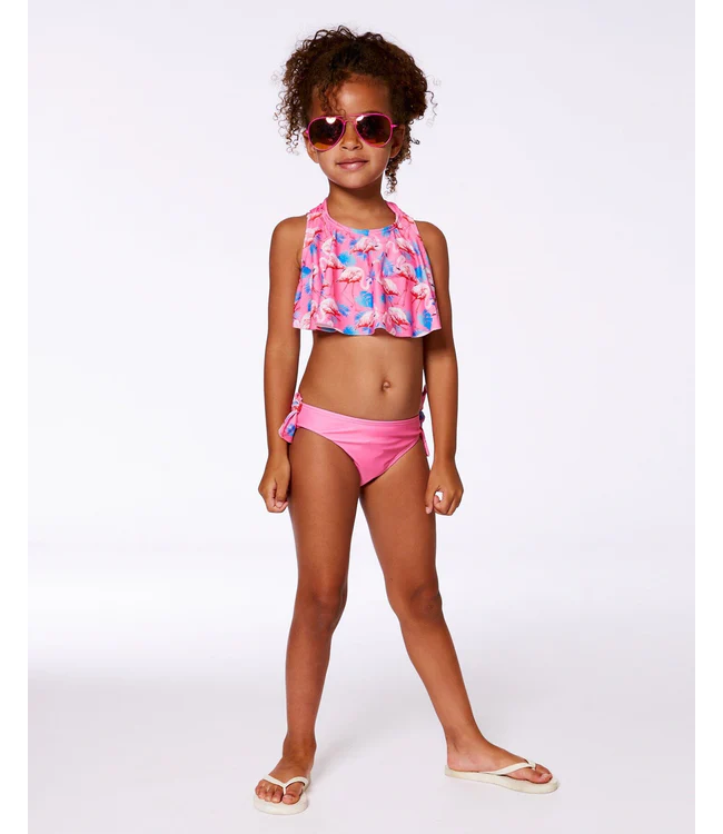 Deux par Deux Swim Set Candy Pink Flamingo