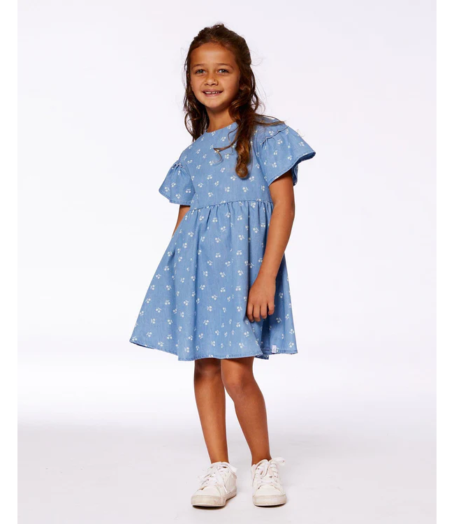 Deux par Deux Chambray Dress Cherries