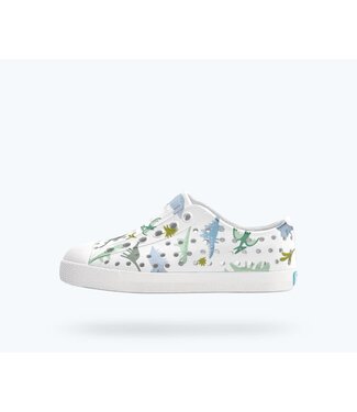 Native Canada Footwear Jefferson Print Kids Shell White/Flux Alpine Dino