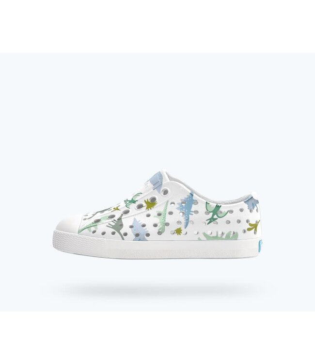Native Shoes Jefferson Print Kids Shell White/Flux Alpine Dino