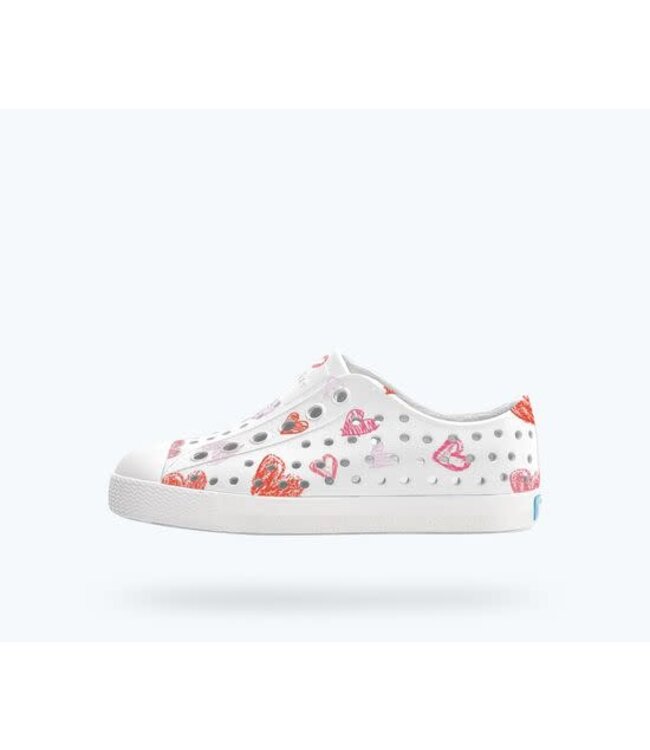 Native Shoes Jefferson Print Kids Shell White/Heart Graffiti