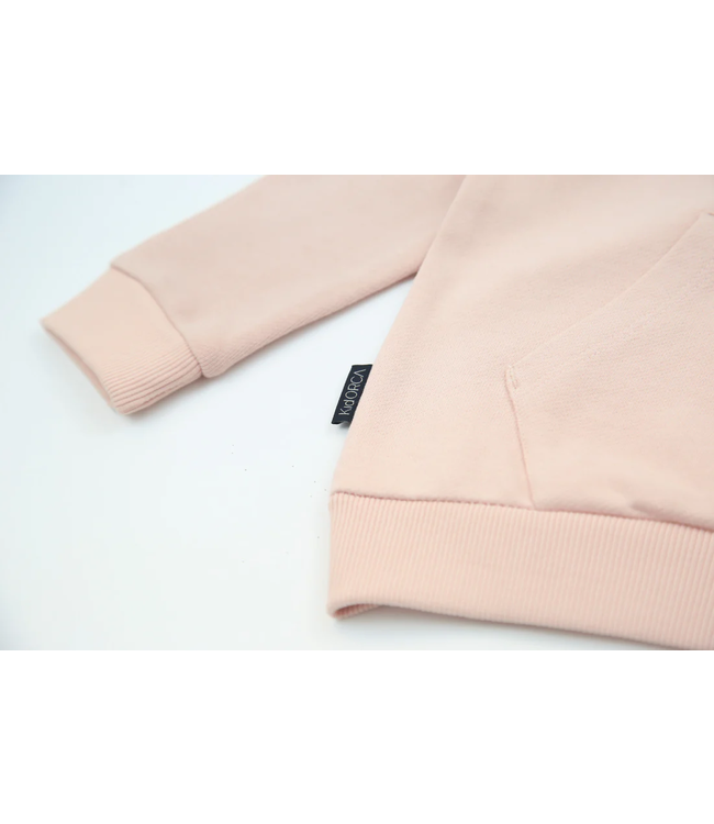 KidORCA French Terry Hoodie Pale Rose