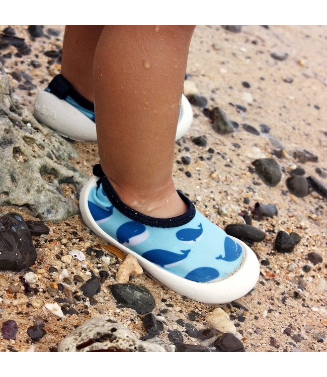 Jan & Jul Water Play Shoes Blue Whale
