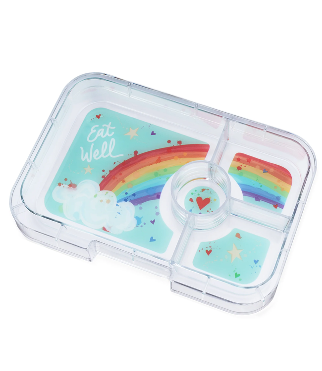 Yumbox Tapas 4 Compartment Bento Seville Purple Rainbow