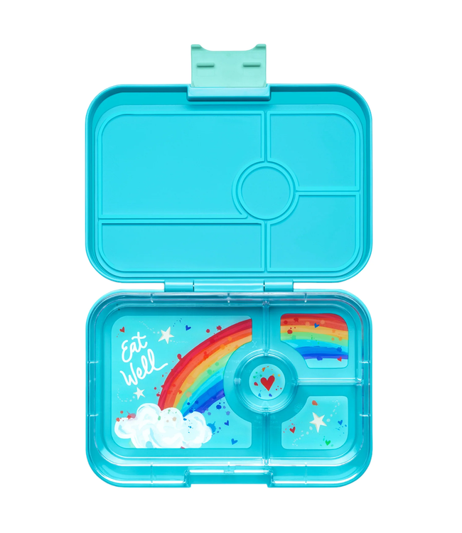 Yumbox Tapas 4 Compartment Bento Antibes Blue Rainbow
