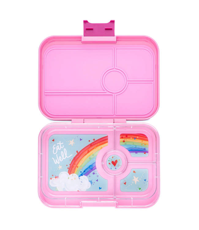 Yumbox Tapas 4 Compartment Bento Capri Pink Rainbow