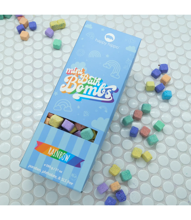 happy hippo Mini Bubble Bombs Box Rainbow