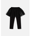 Deux par Deux Leggings With Tulle Skirt Black