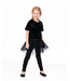 Deux par Deux Leggings With Tulle Skirt Black