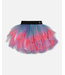 Deux par Deux Multi Layer Mesh Skirt Multicolor with Glitter
