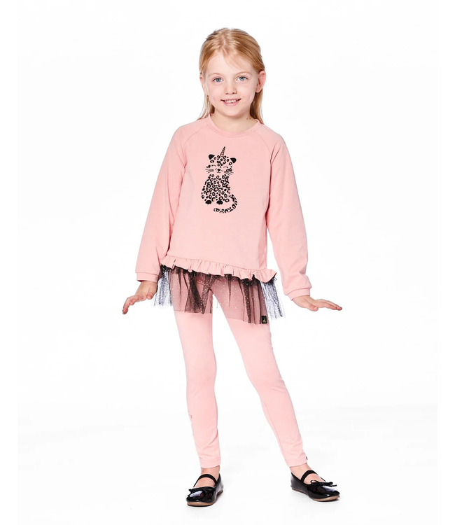 Deux par Deux Super Soft Ribbed Leggings Pink