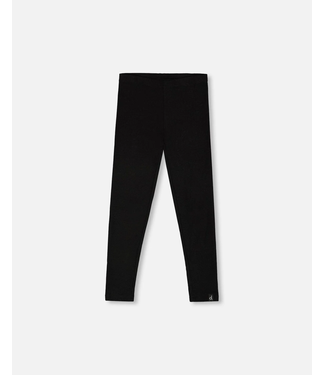Deux par Deux Super Soft Ribbed Leggings Black