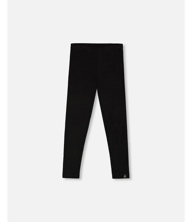 Deux par Deux Super Soft Ribbed Leggings Black