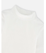 Deux par Deux Super Soft Ribbed Mock Neck Top White