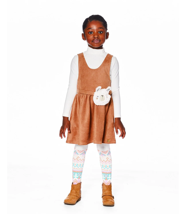 Deux par Deux Super Soft Ribbed Mock Neck Top White