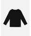 Deux par Deux Organic Cotton Jersey Pocket T-Shirt Black