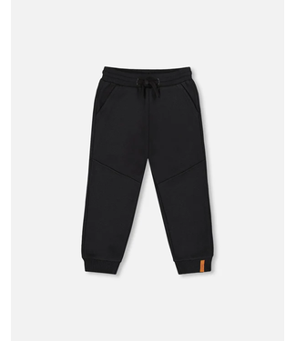 Deux par Deux Fleece Sweatpants With Pockets Black
