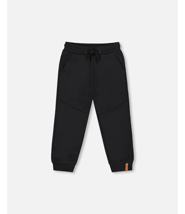 Deux par Deux Fleece Sweatpants With Pockets Black