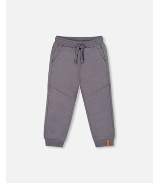 Deux par Deux Fleece Sweatpants With Pockets Dark Gray