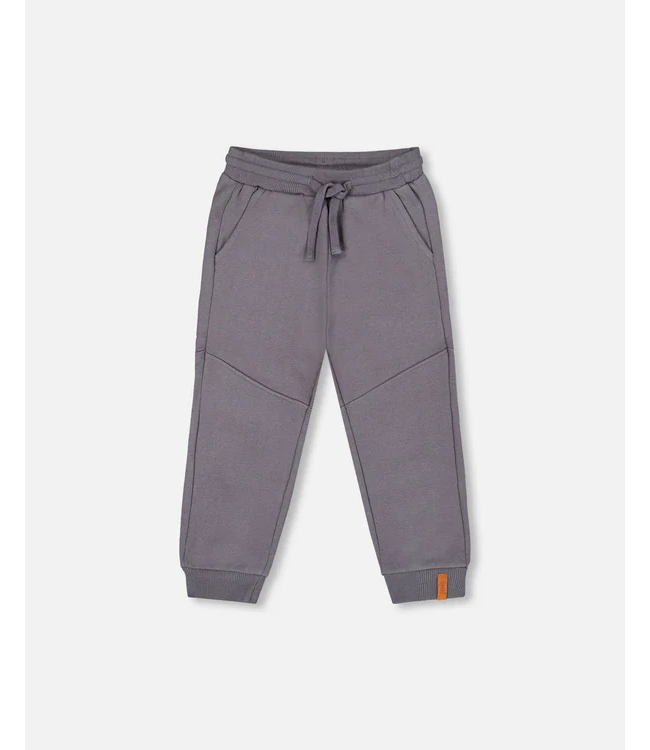 Deux par Deux Fleece Sweatpants With Pockets Dark Gray