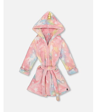 Deux par Deux Plush Glow In The Dark Unicorn Robe Multicolor