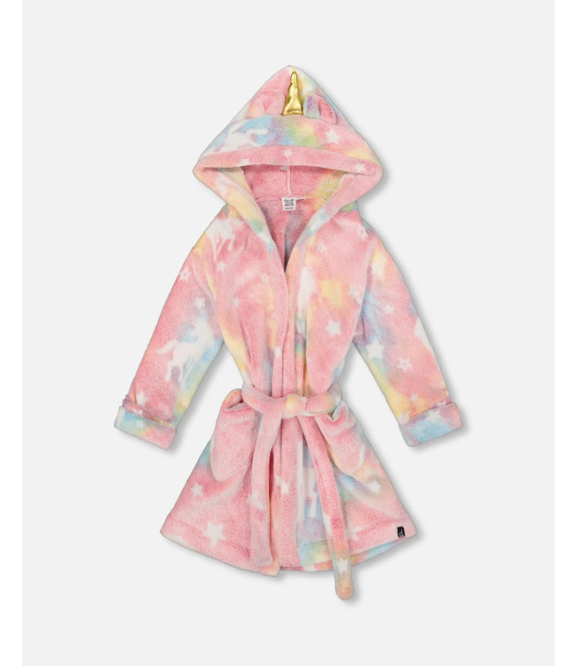 Deux par Deux Plush Glow In The Dark Unicorn Robe Multicolor