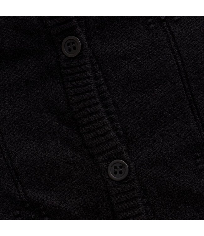 Creamie Pointelle Cardigan Black