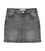 Creamie Denim Skirt with Embellished Details Charcoal Grey