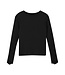 Creamie Long Sleeve Top with Lace Cuffs
