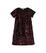 Creamie Velour Sequin Dress  Black/Berry
