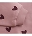 Creamie Heart Print Sweatshirt Mauve