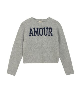 Creamie Amour Pullover Knit Grey