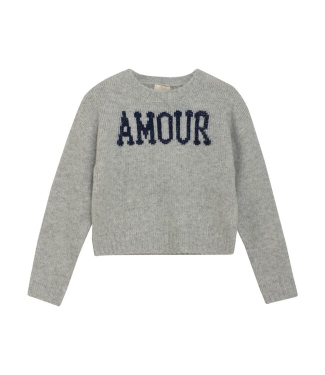 Creamie Amour Pullover Knit Grey