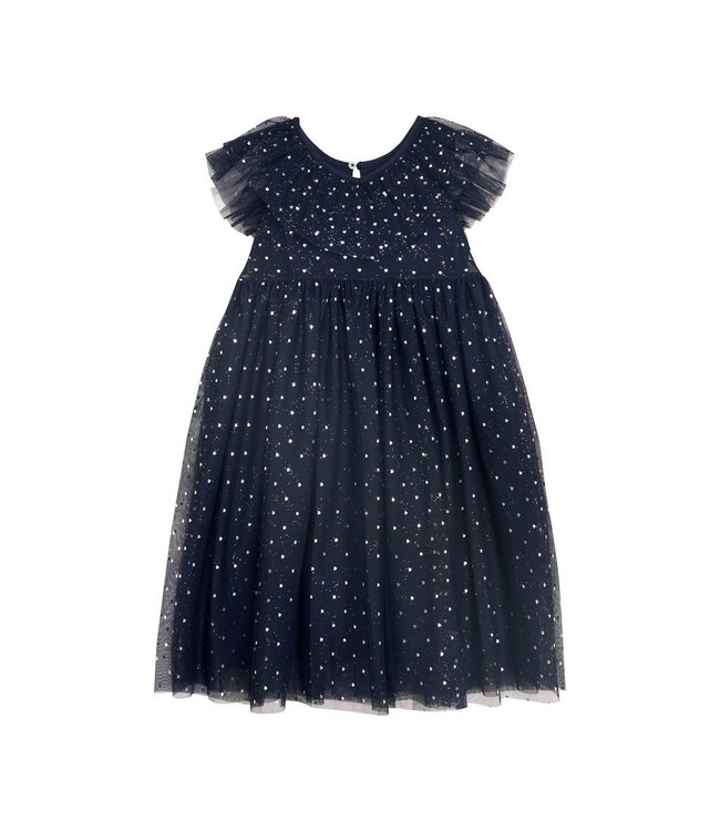 Creamie Star Tulle Dress Navy