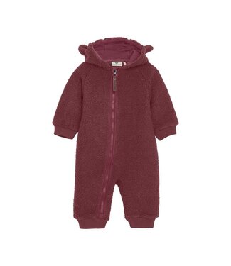 Enfant Teddy Fleece Baby Suit Berry