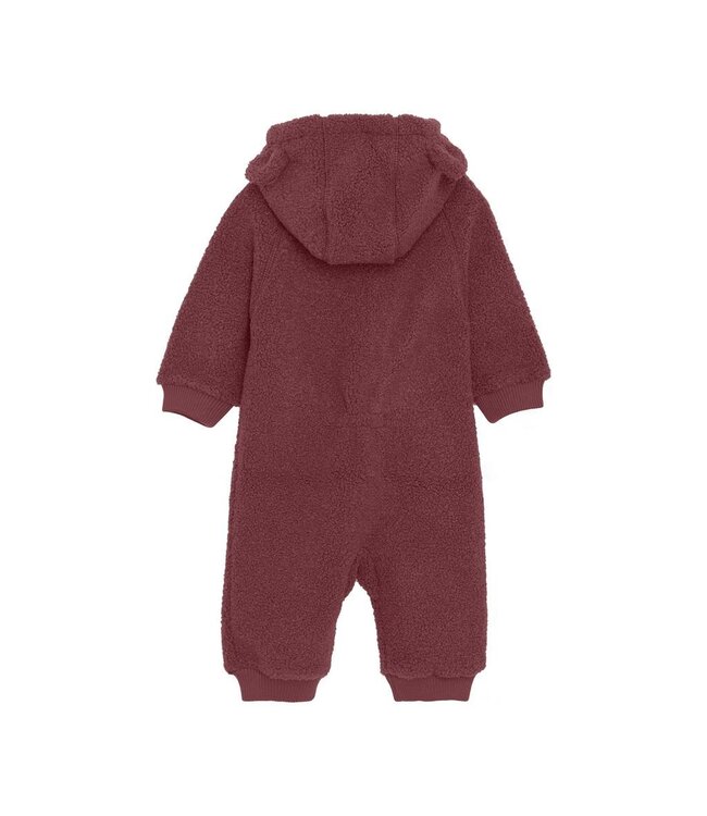 Enfant Teddy Fleece Baby Suit Berry
