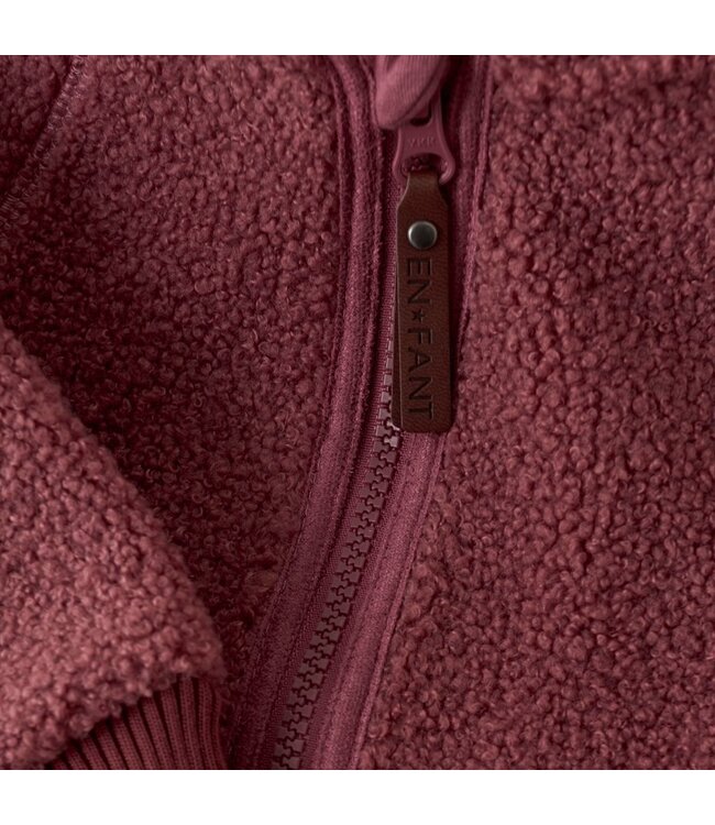 Enfant Teddy Fleece Baby Suit Berry