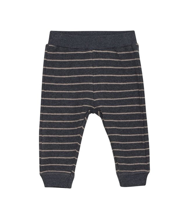 Enfant Infant Striped Knit Pants Charcoal Taupe