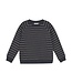 Enfant Big Kid Striped Knit Sweater Charcoal Taupe