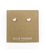 Ellie Parker Ceramics Ceramic Stud Earrings Birdie Gold Accent